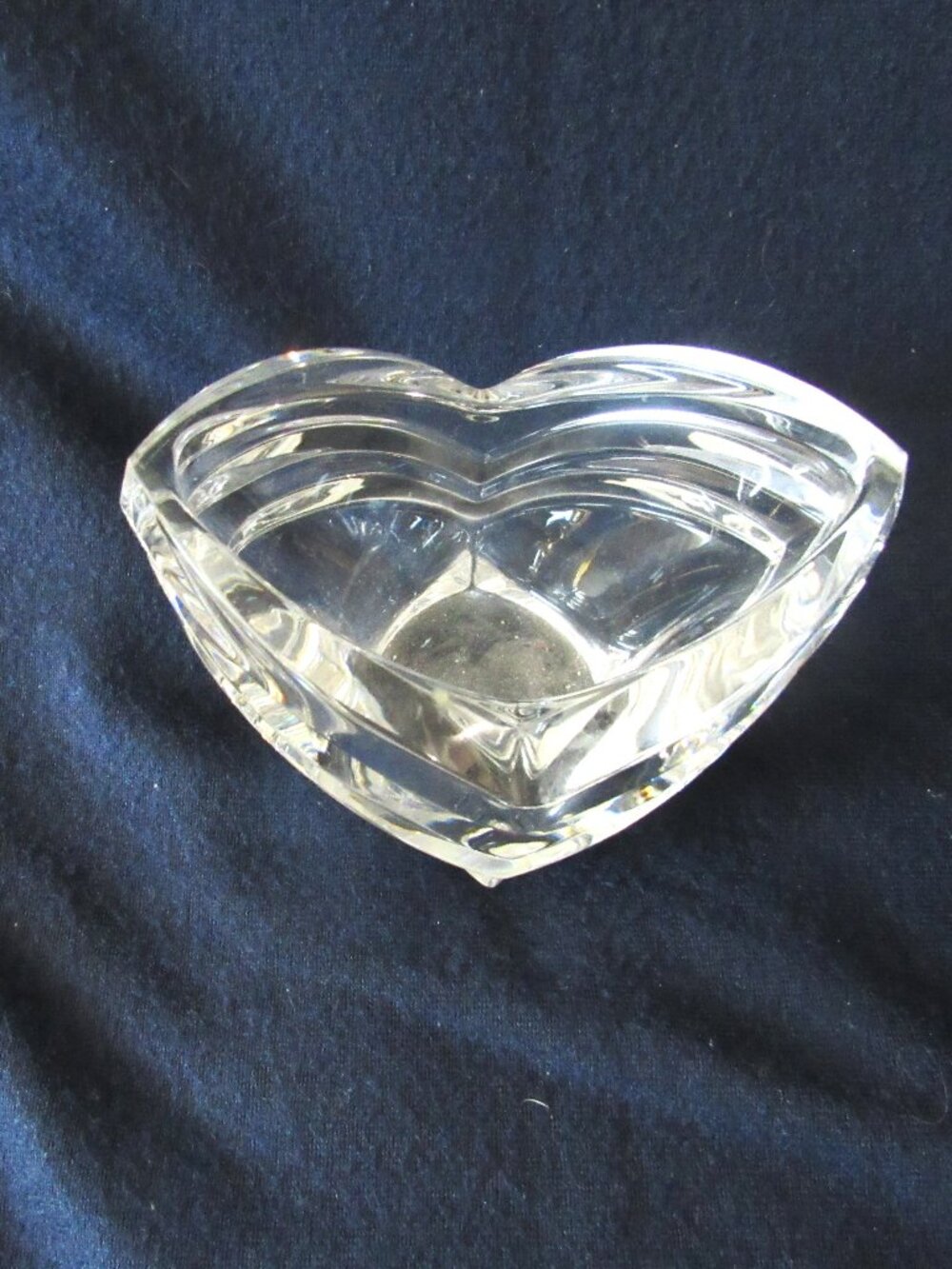 Mikasa Germany Crystal Candy Dish, shaped like a heart.